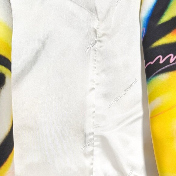 Off-White SS20 Runway Futura Tomboy Spray Oversized Blazer Jacket - Picture 8 of 13